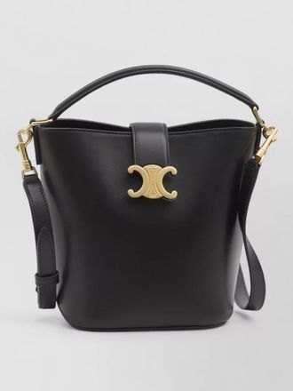 Celine calfskin leather small bucket bag