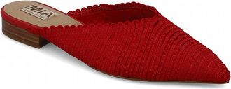 Mia Womens Abia Pointed Toe Mule In Red Sotch