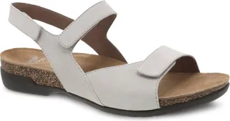 Dansko Womens Ronda Sandal In Ivory Milled Nubuck