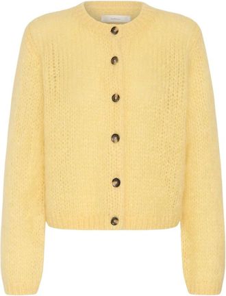 Inwear Jetra Cardigan - Dames - Vesten - Geel - Xs/S - Wol - Truien & Vesten