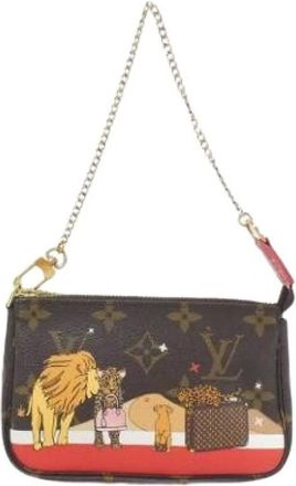 Louis Vuitton Pre-owned Mini Bags, female, Brown, Size: ONE SIZE Pre-owned Monogram Mini Pochette