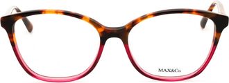Max & Co. MO5077 Tortoiseshell and Pink Acetate Eyeglasses - Brown