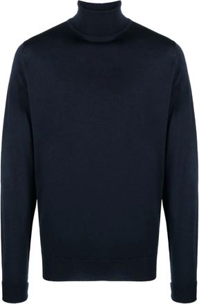 John Smedley Midnight Blue High-neck Sweater