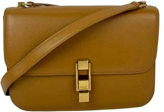 Saint Laurent Pre-owned Le Carre Shoulder Bag - Dames - Vintage Schoudertas - Bruin - ONE Size - Leer - Vintage