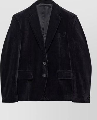 Prada notched lapel single breasted jacket with pockets