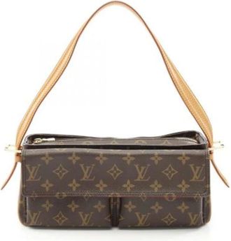 Louis Vuitton Pre-owned Handbags, female, Brown, Size: ONE SIZE Pre-owned Canvas shoulder-bags