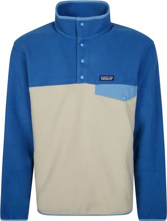 Patagonia LW Synch Snap-T Two-Tone Stand Collar Fleece Pullover