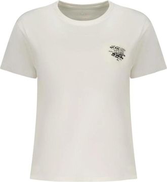 Pepe Jeans London Klassiek Katoenen T-shirt - Dames - T-shirts - Wit - XS - Katoen - Tops