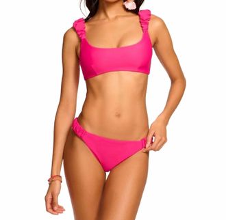 Ramy Brook Joelle Bikini Bottom In Perfect Pink