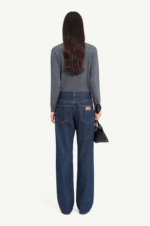 Maison Margiela Ripped Wide-Leg Jeans - Blue