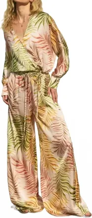 Dress Forum Sunkissed Wide Leg Pants In Tropical Print