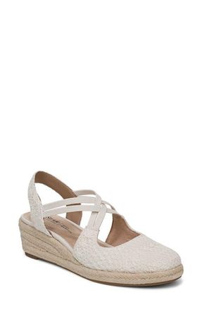 Life Stride Patience Wedge Sandal in Beige at Nordstrom, Size 8.5