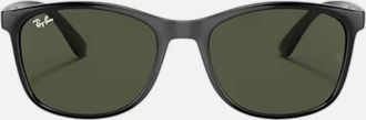 Ray-Ban Mens Square Sunglasses Polished Black Nylon Frame