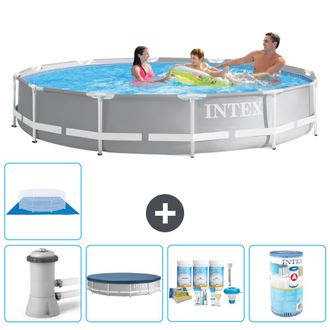 Intex Piscina Prism Frame Redonda - 366x76 Cm - 8-piezas S32070