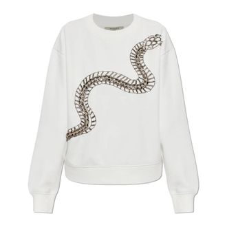 AllSaints Jada Pippa Sweatshirt - Dames - Sweatshirts - Wit - XS - Katoen - Hoodies & sweatvesten