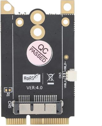 OEM Adaptador De Tarjeta De Red Inal&aacute;mbrica Ngff, Convertidor M.2 Key A, Tarjeta De Expansi&oacute;n Vertical, Adaptador De Transferencia De Datos, Ranura Mini P