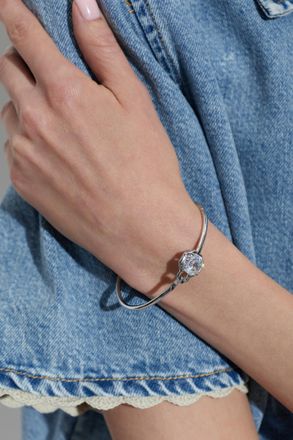 Kate Spade New York Bracelet With A Shimmering Crystal, Womens, Silver