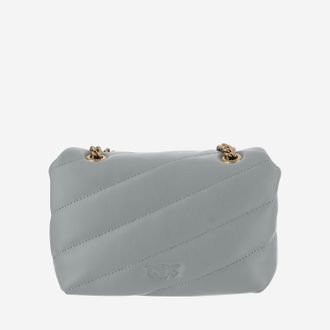 Pinko Love One Shoulder Bag - Gray