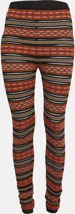 M Missoni M Missoni Multicolor Stripe Patterned Knit Leggings
