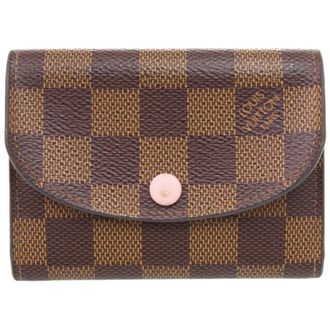 Louis Vuitton Brown Rose Ballerine Damier Canvas Coin Purse/Coin Case (Pre-Owned)