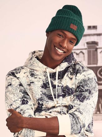 Simons Mens Solid pure recycled wool Tuque HatOur History, Our Heritage Collection Unisex