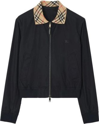 Burberry Jassen, Heren, Blauw, L, Nylon, Burberry Truien