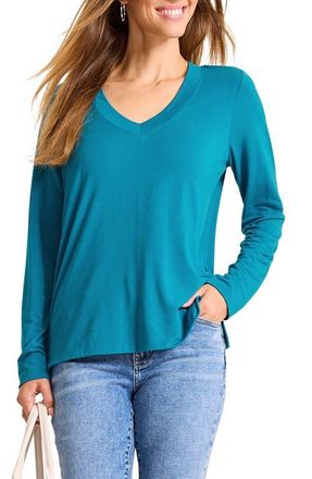 Tommy Bahama Kauai Long Sleeve T-Shirt in Academy at Nordstrom, Size Medium