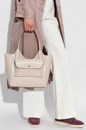 Furla Lea Small Shopper Bag, Womens, Cream