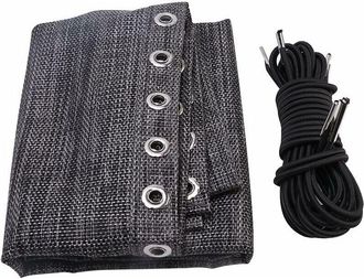 OEM Tela De Repuesto Para Silla, Tela Para Tumbona Antigravedad (negra Y Gris) Con Cuerda, Accesorios Para Silla, Tumbona El&aacute;stica Para Patio