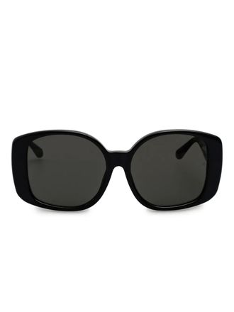 Linda Farrow Venus oversized-frame sunglasses - Black