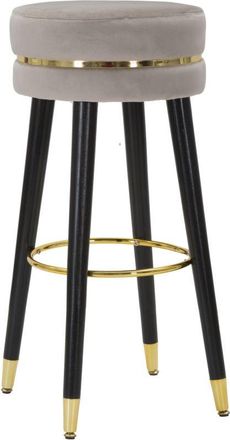 OEM Taburete De Bar Paris Gris/dorado Cm &Oslash; 35x74