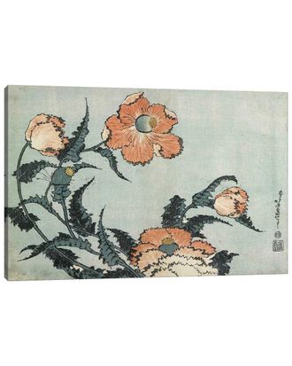 iCanvas Poppies C.1832 By Katsushika Hokusai Wall Art