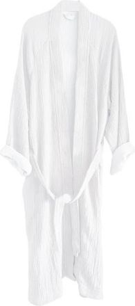 Anaya with Love Crinkled Cotton Cuddle Robe in Bright White at Nordstrom