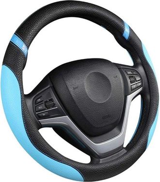OEM Funda Universal De Cuero Para Volante De Coche De 15 Pulgadas (azul)