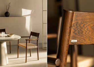 Sklum Sklum - Silla De Comedor En Madera De Roble Y Cuerda Trenzada Mara