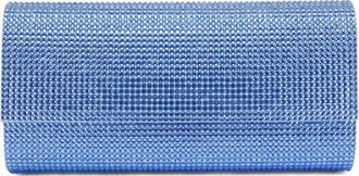 Judith Leiber rhinestone-embellished clutch bag - Blue