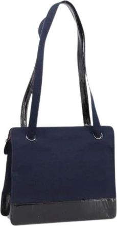 Chanel Borsa a spalla vintage Pre-owned in tela - - Pre-owned - Donna - Blu - ONE SIZE