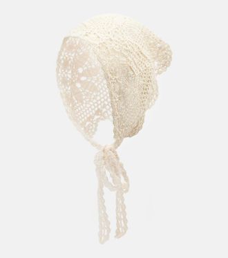 Anna Kosturova Crochet cotton scarf