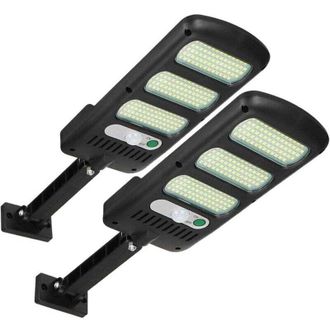 OEM Set Di 2 Luci Solari Da Esterno A 213 Led Con Sensore Di Movimento, Impermeabili E Regolabili A 180&deg; Per Pareti Esterne, Giardini, Strade, Portici - I