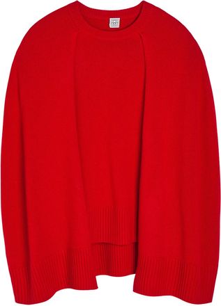 Toteme Cape-effect Cashmere Jumper - Red - S (UK8-10 / S)