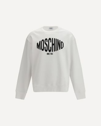 Moschino Printed organic cotton Sweatshirt Male XL