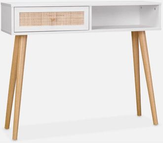 Sweeek Consola estilo escandinavo de caña, 100cm