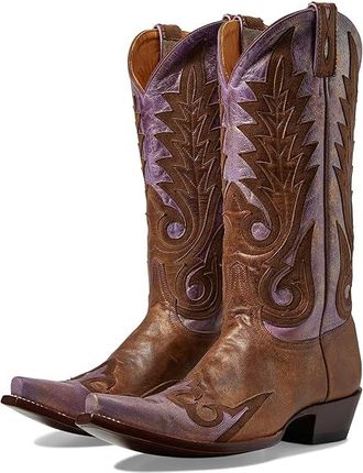 Old Gringo Nevada Overlay Cowboy Womens Boots Nut/Cream : 5.5 M, Leather