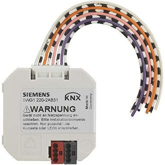 SIEMENS Elektro Interfaz Knx Pulsador 4 Entradas Salidas
