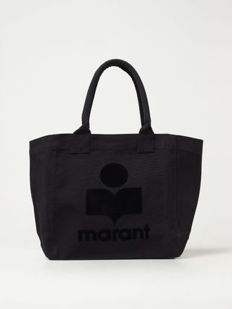 Isabel Marant Borsa Yenky Small in canvas di cotone con logo