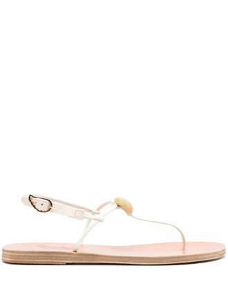 Ancient Greek Sandals Dimitra leather sandals - White