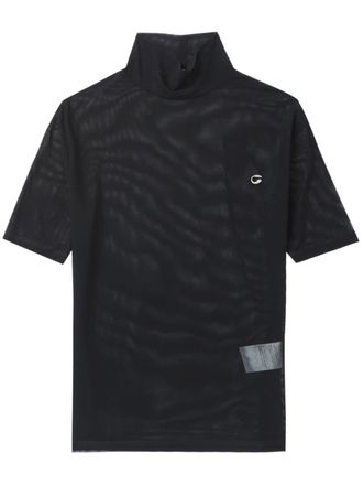 Coperni logo-appliqué mesh top - Black