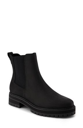 Toms Bennet Chelsea Boot in Black Leather at Nordstrom, Size 6.5