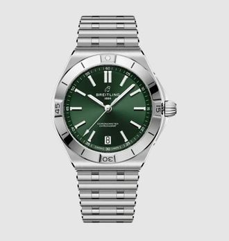 Breitling Chronomat Automatic Green Dial Mens Watch AB3114101L1A1