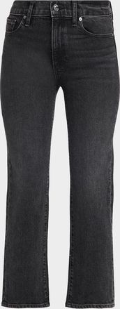 Paige Reece High-Rise Crop Bootcut Jeans